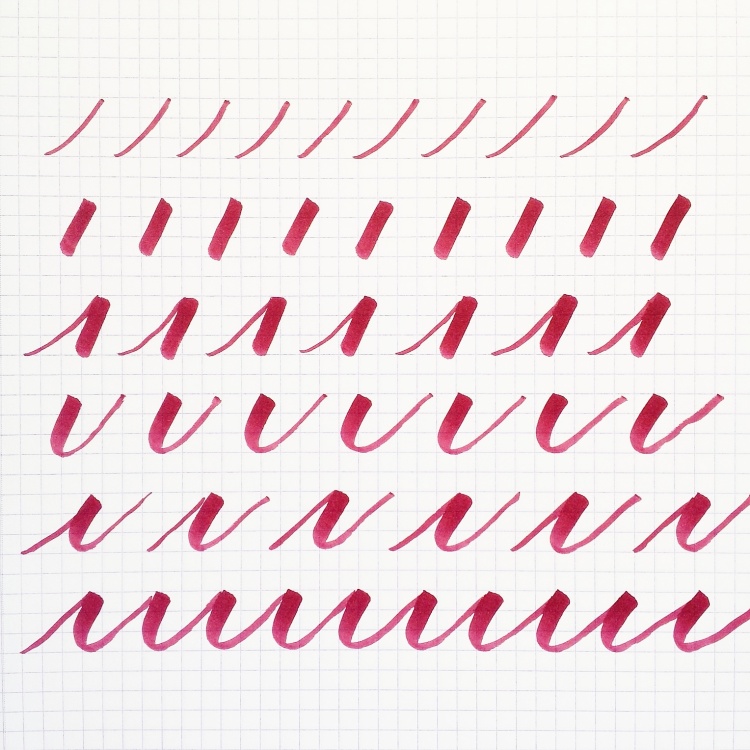 thin to thick strokes