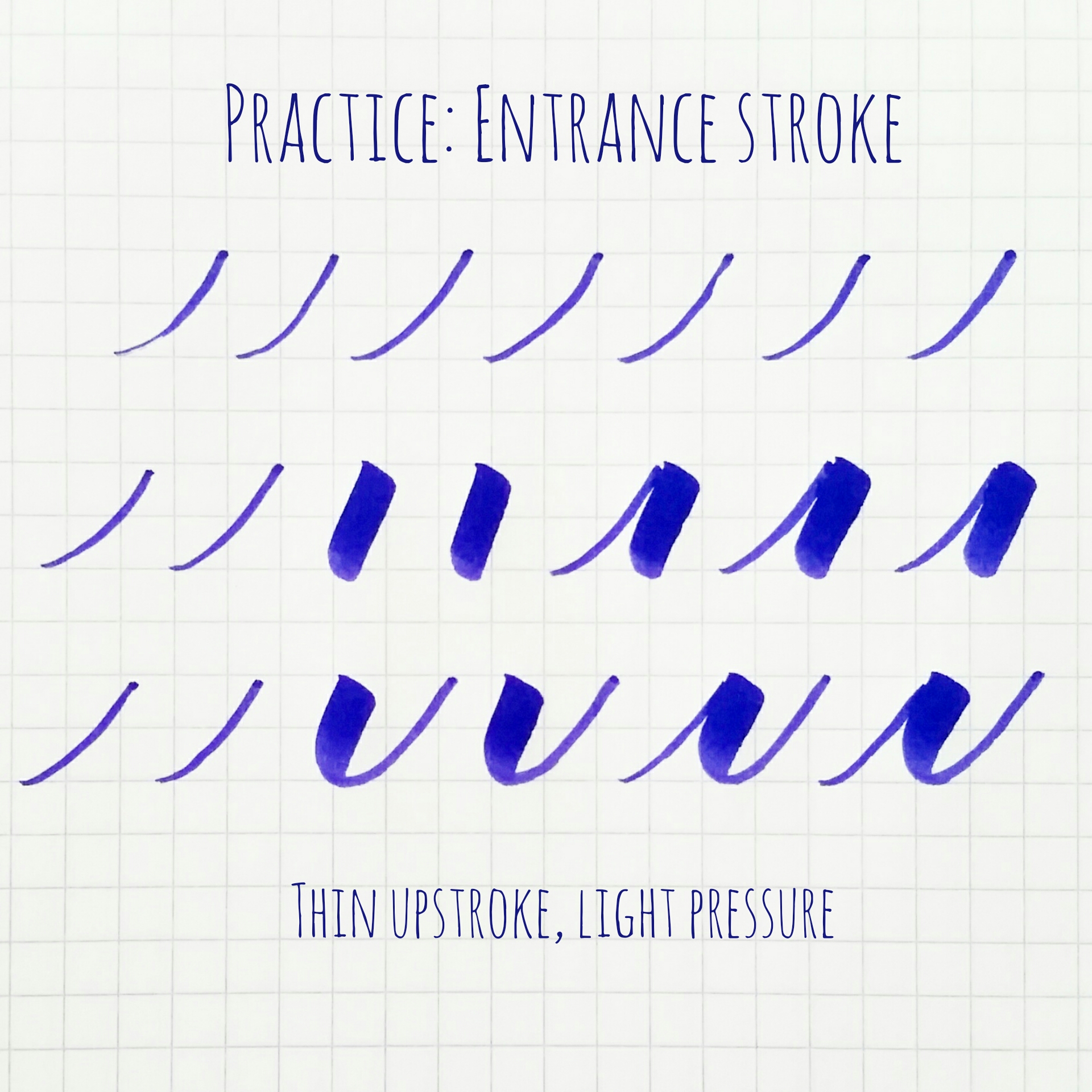 Calligraphy Strokes Chart